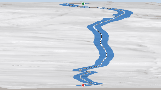 Vue 3D de la piste La Criée
