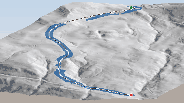 Vue 3D de la piste Les Granges