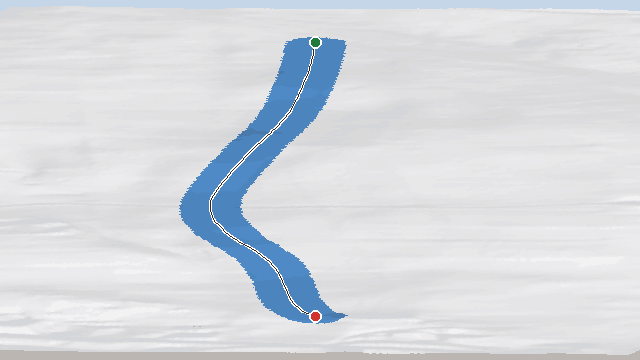 Vue 3D de la piste Maison Neuve