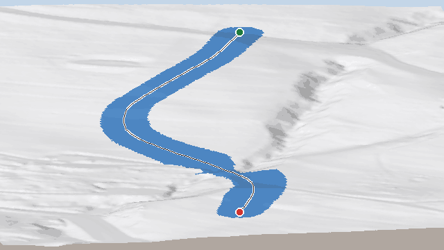 Vue 3D de la piste Petit Pont
