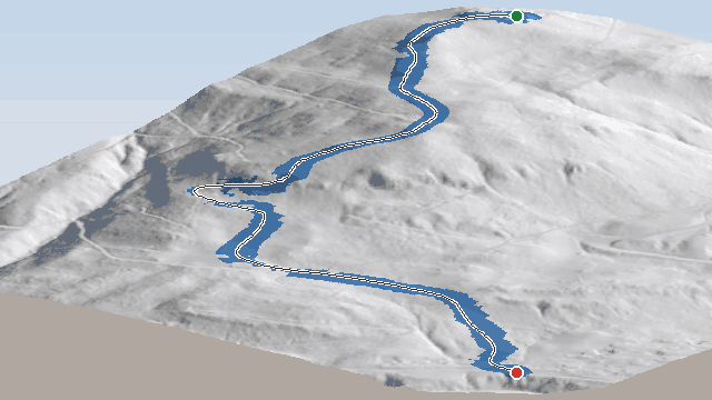 Vue 3D de la piste La Noire