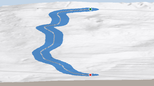 Vue 3D de la piste Sources