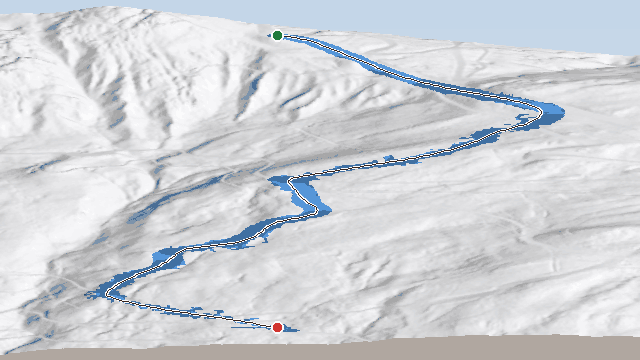 Vue 3D de la piste Bois Crozelin