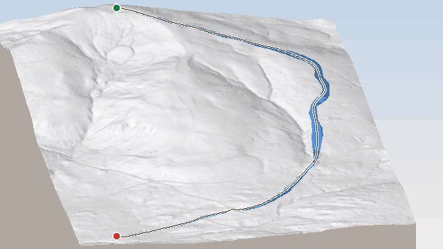 Vue 3D de la piste Chapelle