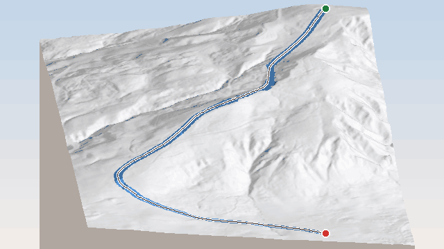Vue 3D de la piste Olympique