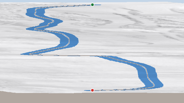 Vue 3D de la piste Chamois