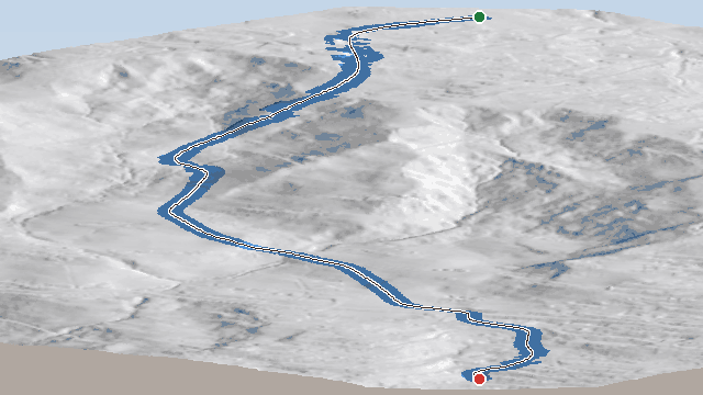 Vue 3D de la piste Saint-Gervais